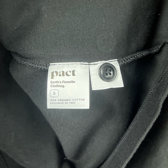 pact Airplane Relaxed 100% Organic Cotton Blazer Black Size Small - Picture 7 of 8